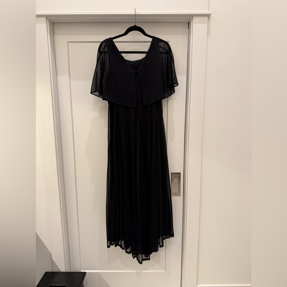 J Taylor black sparkle black gown - Picture 1 of 4